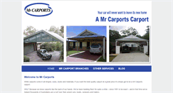 Desktop Screenshot of mrcarports.com.au
